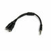 Startech.Com Headset Adapter For Headsets With Separate Headphone / Microphone Plugs - 3.5Mm 4 Position To 2X 3 Position