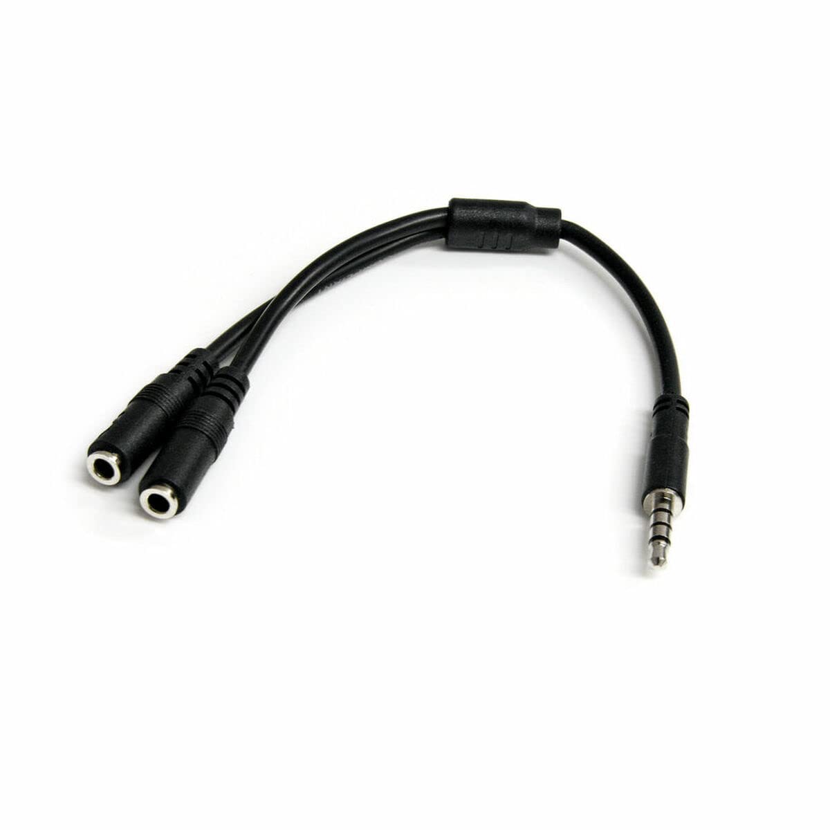 Startech.Com Headset Adapter For Headsets With Separate Headphone / Microphone Plugs - 3.5Mm 4 Position To 2X 3 Position