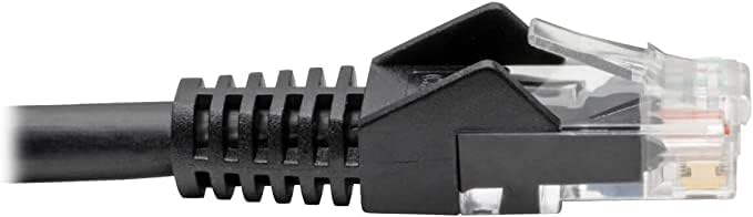 Eaton Cat6 Gigabit Snagless Molded UTP Patch Ethernet Cable, RJ45 Male-to-Male Cable, Black, 3 Feet / 0.3 Meters (N201-003-BK