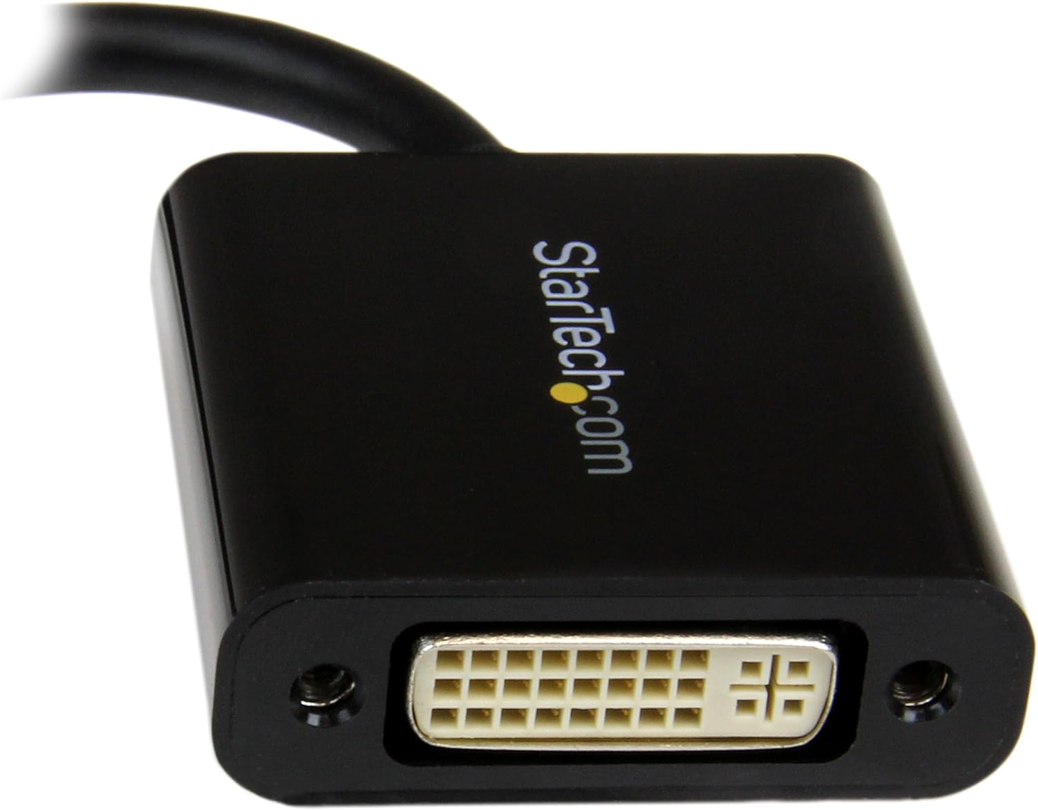 StarTech.com Mini DisplayPort to DVI Adapter - Mini DP to DVI-D Converter - 1080p Video - mDP or Thunderbolt 1/2 Mac/PC to DVI Monitor - Compact mDP 1.2 to DVI Single-Link Adapter Dongle (MDP2DVI3) Black DVI Single