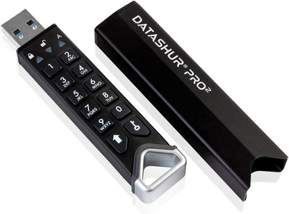 iStorage datAshur PRO2 4 GB Secure Flash Drive FIPS 140-2 Level 3 Certified Password protected Dust/Water-Resistant