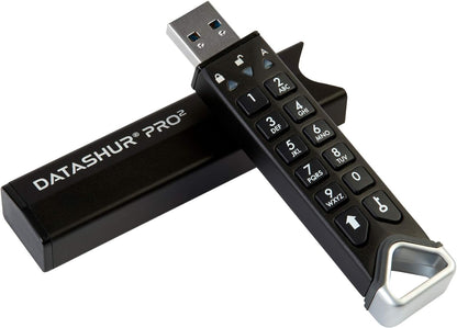 iStorage datAshur PRO2 4 GB Secure Flash Drive FIPS 140-2 Level 3 Certified Password protected Dust/Water-Resistant
