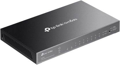TP-Link JetStream 8-Port Gigabit Smart PoE+ Switch with 2 SFP Slots, Supports 8 Gigabit PoE Ports, 58W Budget, Fanless (SG2210P)