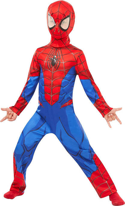 Rubie's Official Marvel Spider-Man Classic Childs Costume, Kids Superhero Fancy Dress