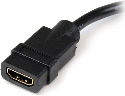 StarTech.com 8in HDMI to DVI-D Video Cable Adapter - HDMI Female to DVI Male - HDMI to DVI Dongle Adapter Cable (HDDVIFM8IN