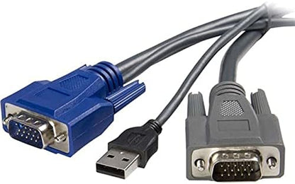 StarTech.com 6 ft Ultra-Thin USB VGA 2-in-1 KVM Cable (SVUSBVGA6