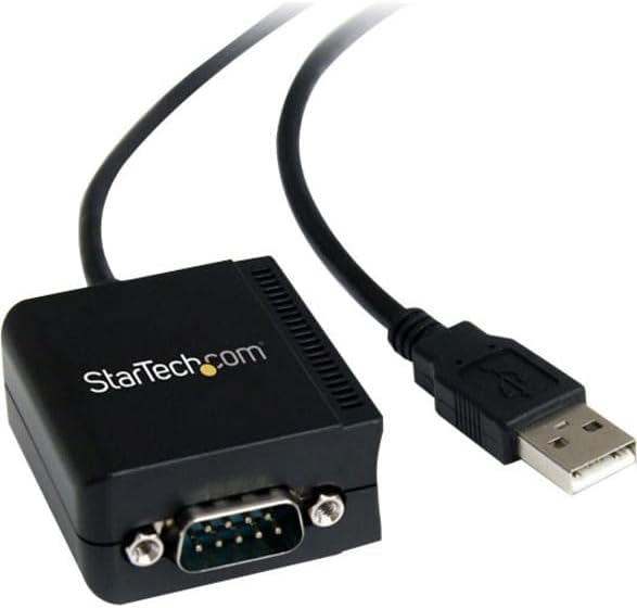 StarTech.com USB to Serial Adapter - 1 port - USB Powered - FTDI USB UART Chip - DB9 (9-pin) - USB to RS232 Adapter (ICUSB2321F