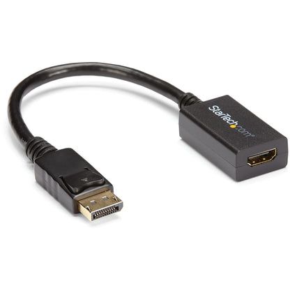 StarTech.com DisplayPort to HDMI Adapter - DP 1.2 to HDMI Video Converter 1080p - DP to HDMI Monitor/TV/Display Cable Adapter Dongle - Passive DP to HDMI Adapter - Latching DP Connector (DP2HDMI2