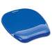 Fellowes Mouse Mat Wrist Support - Crystals Gel Mouse Pad with Non Slip Rubber Base - Ergonomic Mouse Mat for Computer, Laptop, Home Office Use - Compatible with Laser and Optical Mice