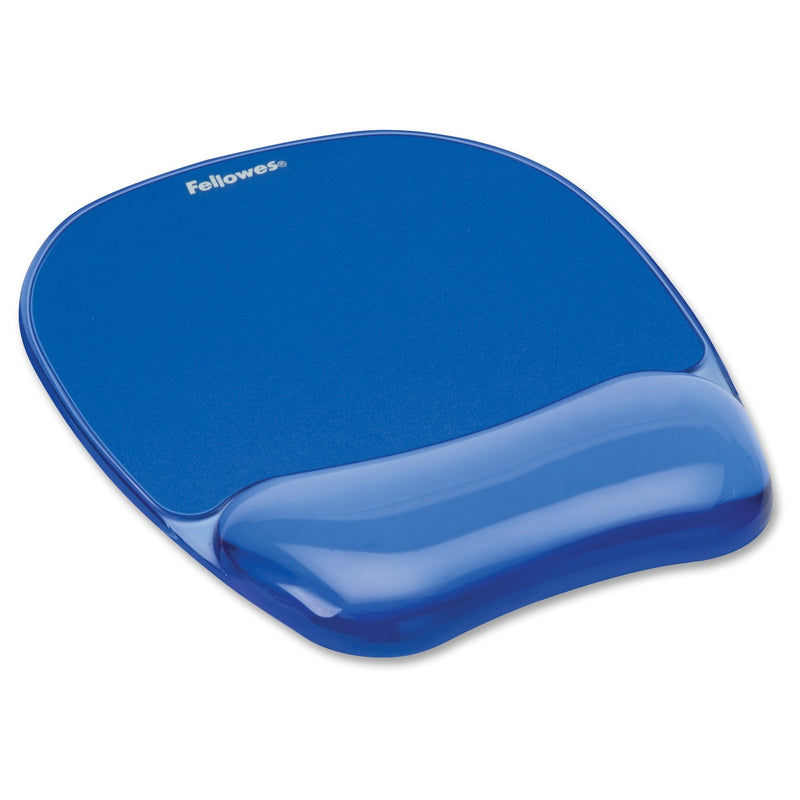 Fellowes Mouse Mat Wrist Support - Crystals Gel Mouse Pad with Non Slip Rubber Base - Ergonomic Mouse Mat for Computer, Laptop, Home Office Use - Compatible with Laser and Optical Mice