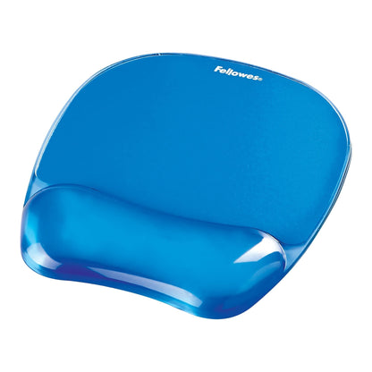 Fellowes Mouse Mat Wrist Support - Crystals Gel Mouse Pad with Non Slip Rubber Base - Ergonomic Mouse Mat for Computer, Laptop, Home Office Use - Compatible with Laser and Optical Mice