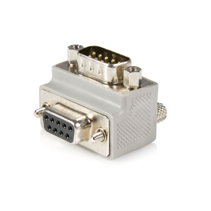StarTech.com Right Angle DB9 to DB9 Serial Cable Adapter Type 1 - M/F - Serial adapter - DB-9 (M) to DB-9 (F) (GC99MFRA1