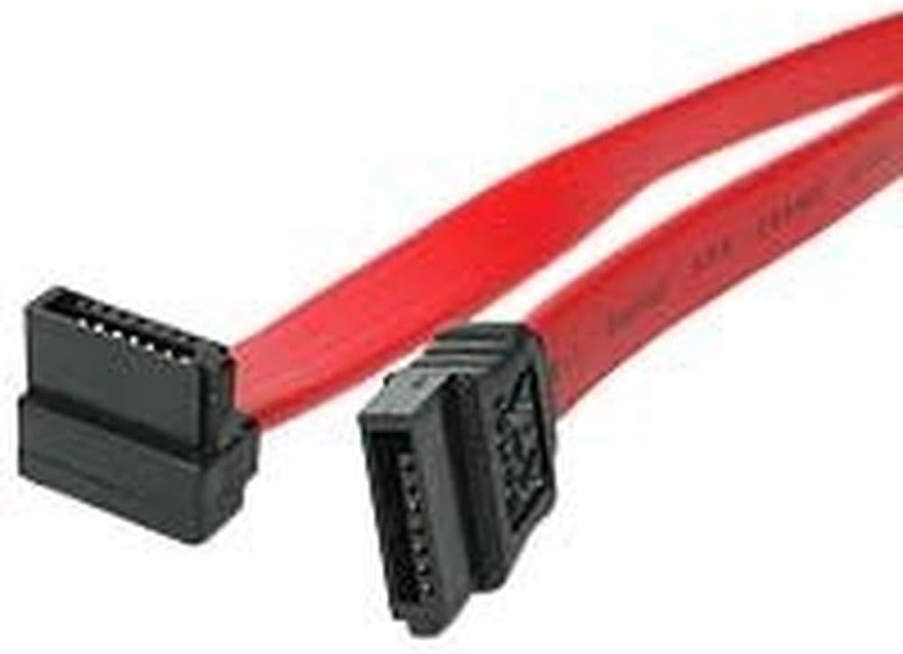 StarTech.com 18in SATA to Right Angle SATA Serial ATA Cable - 18in SATA Cable - 18 SATA Cable - 18in angled SATA Cable, Red
