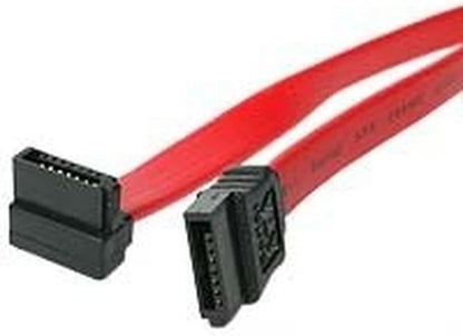 StarTech.com 18in SATA to Right Angle SATA Serial ATA Cable - 18in SATA Cable - 18 SATA Cable - 18in angled SATA Cable, Red