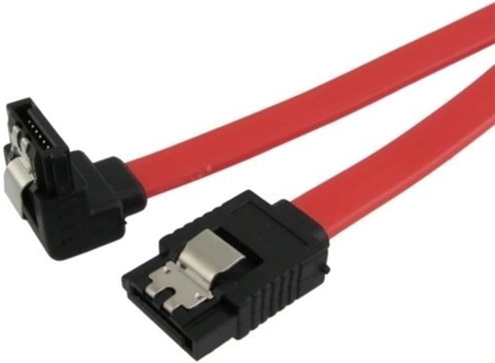 StarTech.com 18in SATA to Right Angle SATA Serial ATA Cable - 18in SATA Cable - 18 SATA Cable - 18in angled SATA Cable, Red