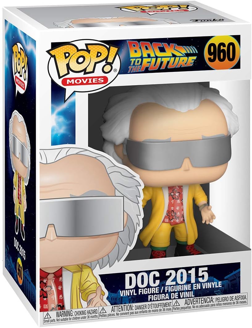 Funko POP! Movie: Back to the Future-Doc 2015 - Dr. Emmett Brown - Collectable Vinyl Figure - Gift Idea - Official Merchandise - Toys for Kids & Adults - Movies Fans - Model Figure for Collectors