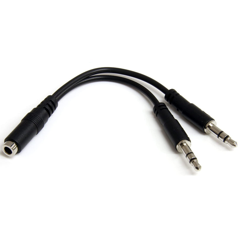 StarTech.com Câble séparateur de casque 4 broches de 3,5 mm vers 2 x 3 broches de 3,5 mm - F/M (MUYHSFMM)