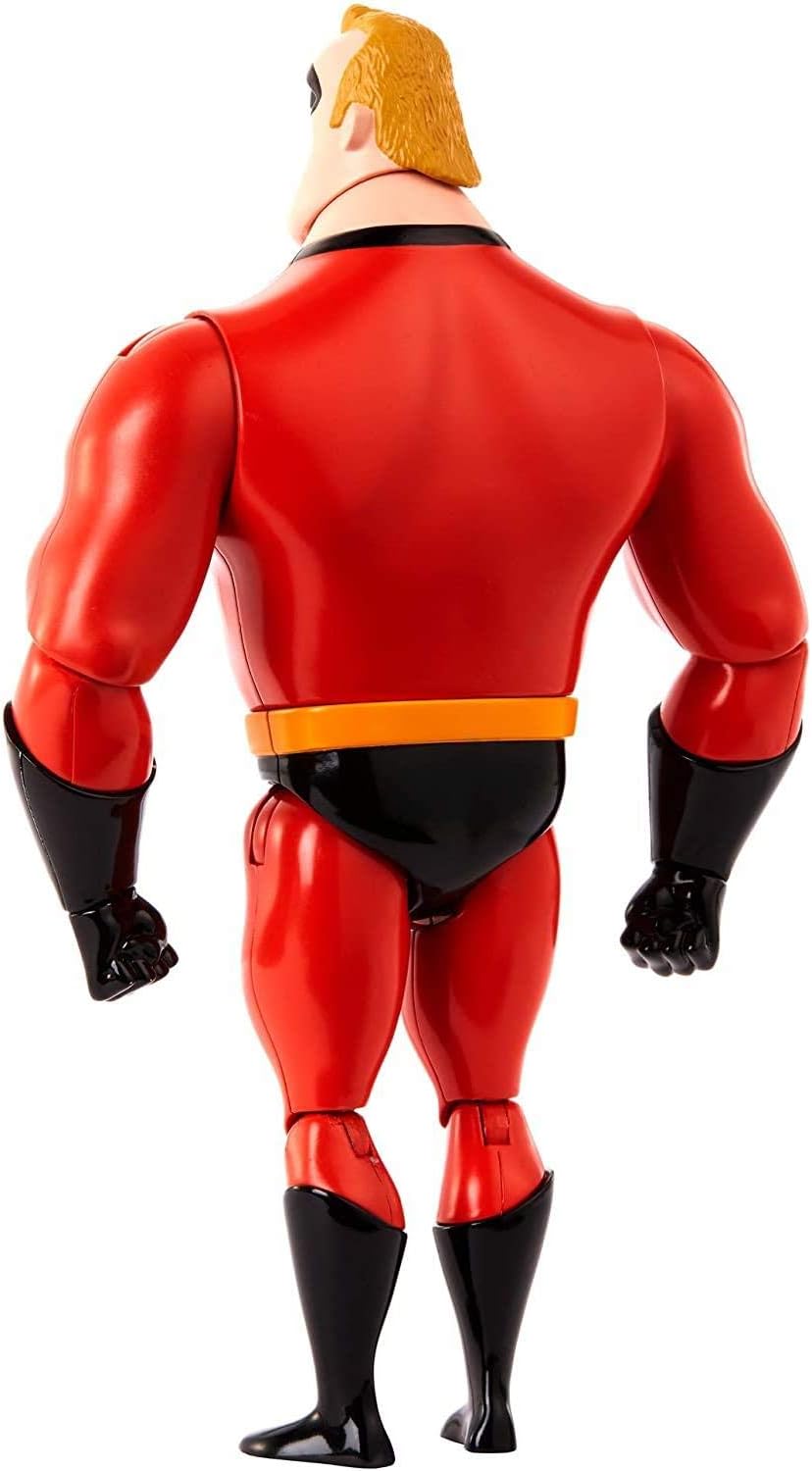 Disney Pixar Mr. Incredible Figure True to Movie Scale Character Action Doll Highly Posable with Authentic Costumes for Storytelling, Collecting, The Incredibles Toys Kids Gift Ages 3 and Up