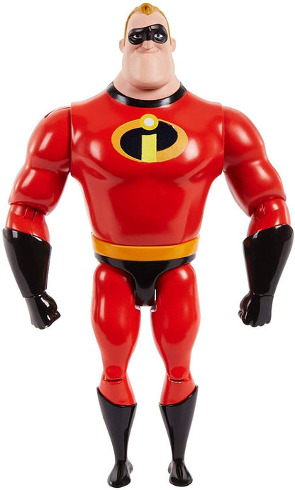 Disney Pixar Mr. Incredible Figure True to Movie Scale Character Action Doll Highly Posable with Authentic Costumes for Storytelling, Collecting, The Incredibles Toys Kids Gift Ages 3 and Up