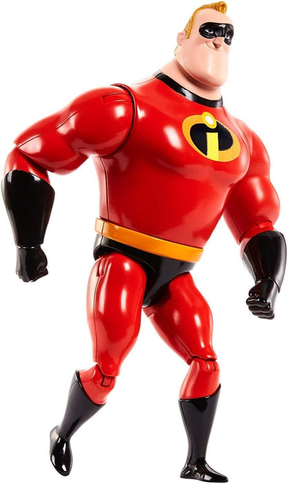 Disney Pixar Mr. Incredible Figure True to Movie Scale Character Action Doll Highly Posable with Authentic Costumes for Storytelling, Collecting, The Incredibles Toys Kids Gift Ages 3 and Up