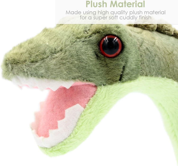 AB Gee Plush Mosasaurus, Green, 40.5 cm/16 - Inches
