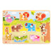 iXium Wooden Jungle Safari Animal Jigsaw Puzzle Peg Shape Sorter Toddlers Toy Present 18 Months +