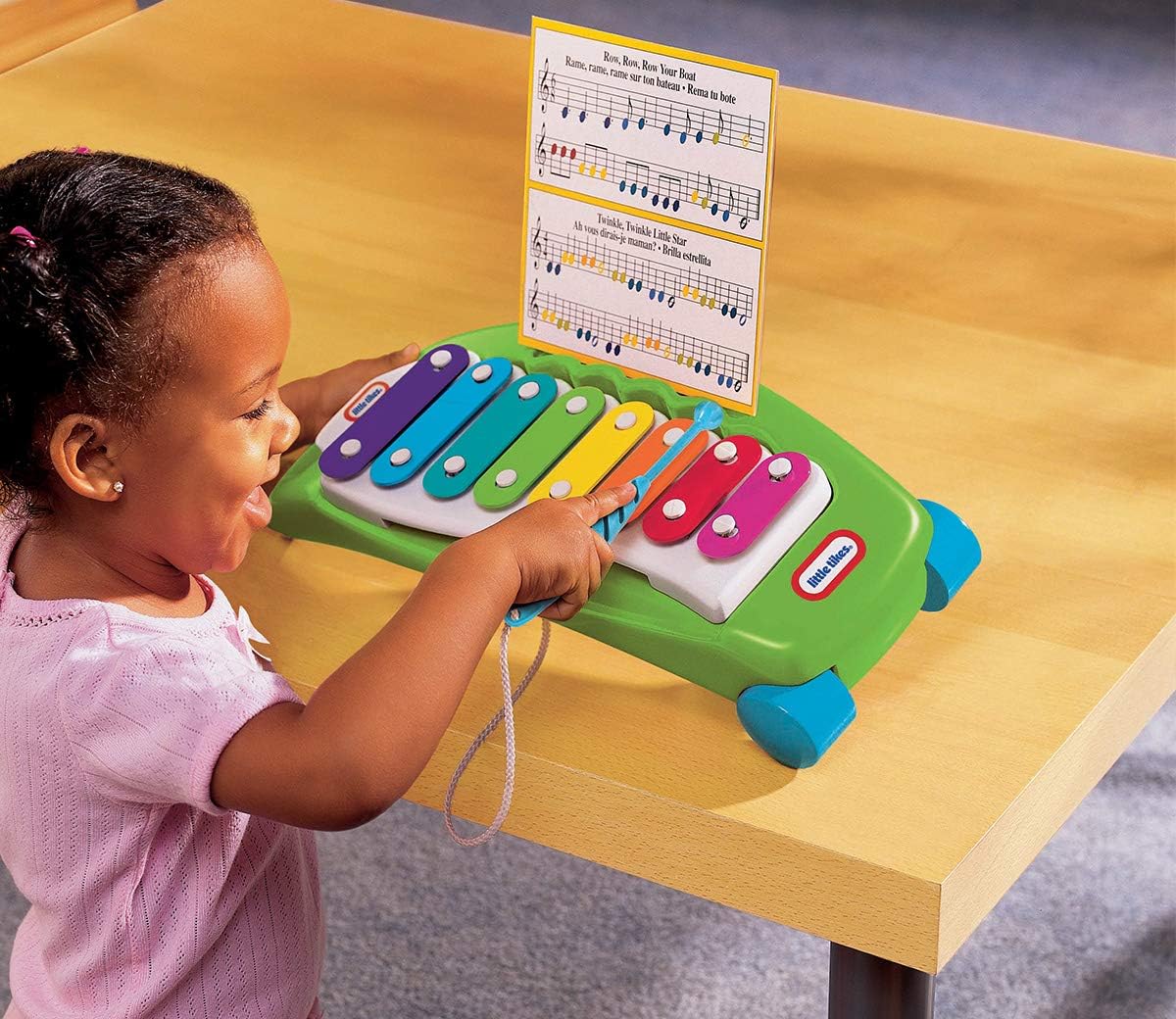 Little Tikes Tap-A-Tune Xylophone- Plays Any Tune - Ideal First Instrument - Doubles As Pull Toy - Promotes Hand-Eye Coordination & Fine Motor Skills