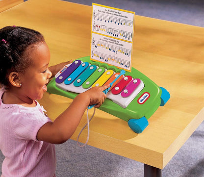 Little Tikes Tap-A-Tune Xylophone- Plays Any Tune - Ideal First Instrument - Doubles As Pull Toy - Promotes Hand-Eye Coordination & Fine Motor Skills