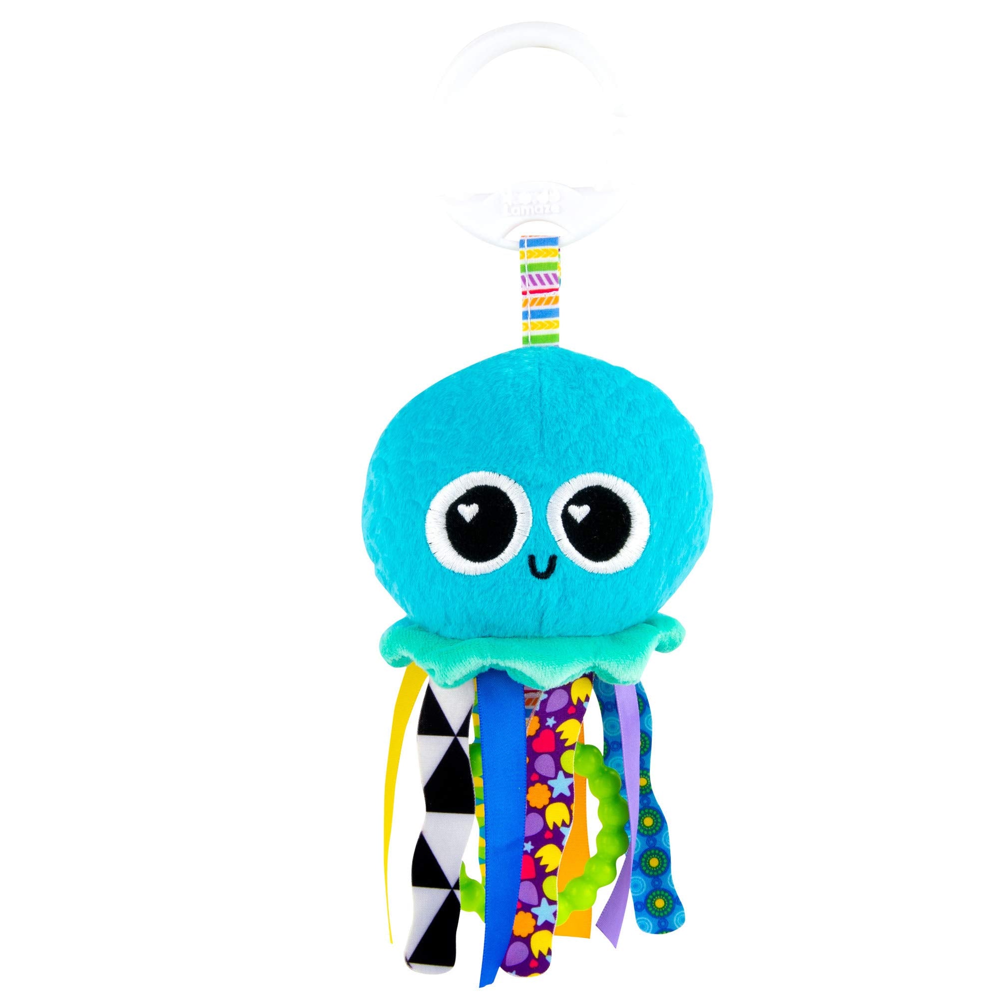 Lamaze L27194 Mini Clip & Go Sprinkles The Jellyfish, Clip on Pram and Pushchair Newborn, Sensory Toy for Babies Boys and Girls from 0-6 Months Mini Sprinkles the Jellyfish