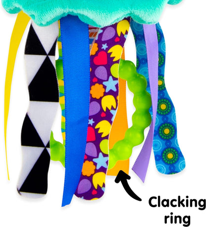 Lamaze L27194 Mini Clip & Go Sprinkles The Jellyfish, Clip on Pram and Pushchair Newborn, Sensory Toy for Babies Boys and Girls from 0-6 Months Mini Sprinkles the Jellyfish