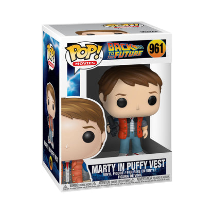 Funko POP! Movies: BTTF - Marty McFly In Puffy Vest - Back to the Future - Collectable Vinyl Figure - Gift Idea - Official Merchandise - Toys for Kids & Adults - Movies Fans