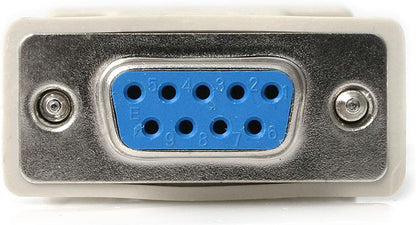 StarTech.com NM9FF DB9 RS232 Serial Null Modem Adapter, F/F, Null Modem Adapter, DB-9 (F) to DB-9 (F), White