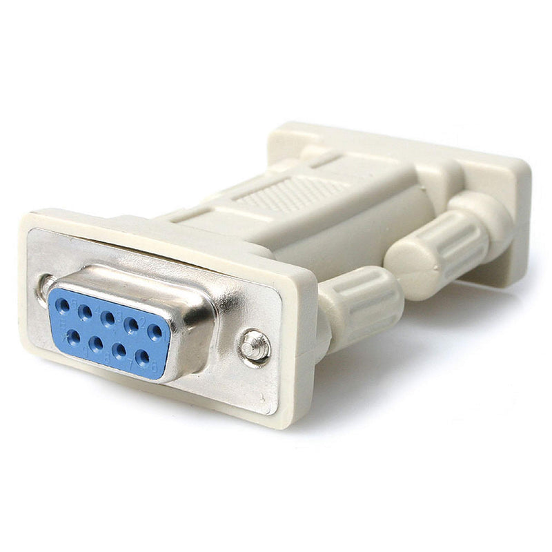 StarTech.com NM9FF DB9 RS232 Serial Null Modem Adapter, F/F, Null Modem Adapter, DB-9 (F) to DB-9 (F), White