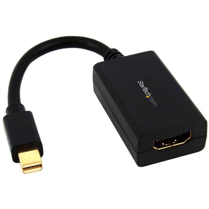 StarTech.com Mini DisplayPort to HDMI Adapter - 1080p - Mini DP to HDMI Monitor/Display/TV - Passive mDP 1.2 to HDMI Adapter Dongle Video Converter - Upgraded Version is MDP2HDEC (MDP2HDMI