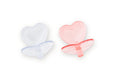Corolle - Heart Shaped Doll Pacifier Accessory for 14-17" Dolls, 2 Pack, Clear/Pink (140370