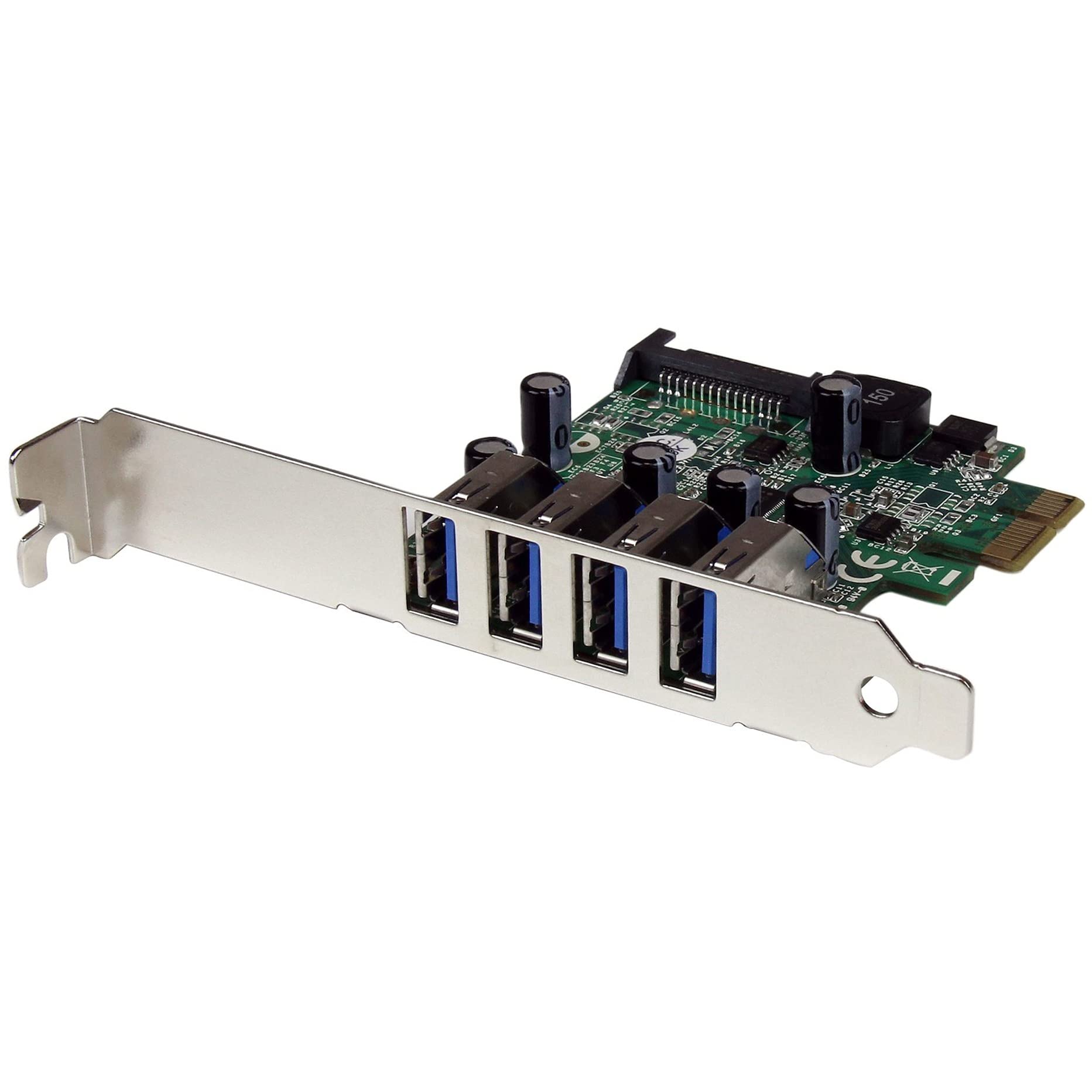 StarTech.com 4-Port PCI Express SuperSpeed USB 3.0 Controller Card with UASP - USB 3.0 Expansion Card with SATA Power (PEXUSB3S4V