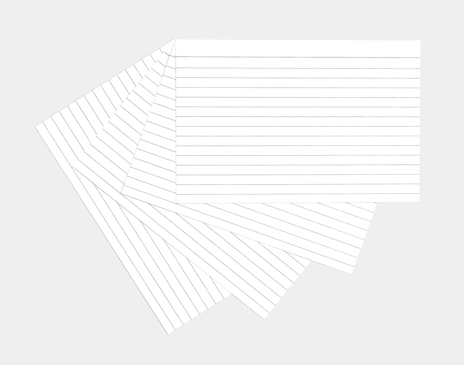 Silvine A6 White Record Cards - Lined with Headline, 100 Cards Per Pack (Size 6x4"