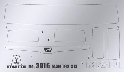 Italeri ITA3916 MAN Plastic Model kit, Various