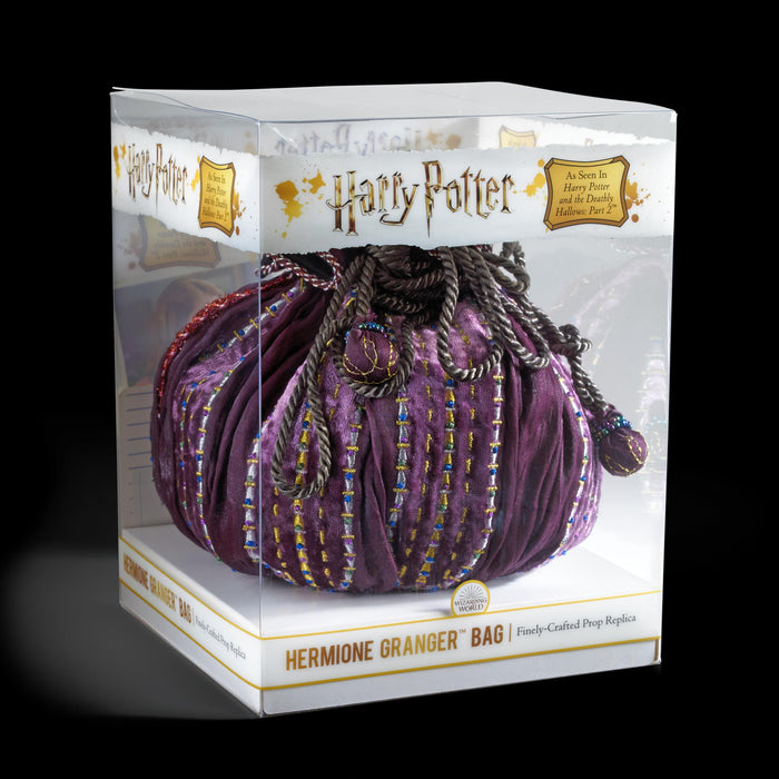 The Noble Collection Hermione Granger Bag - 8in (20cm) Small Purple Bag - Officially Licensed Harry Potter Film Set Movie Toy - Gifts for Family, Friends & Harry Potter Fans