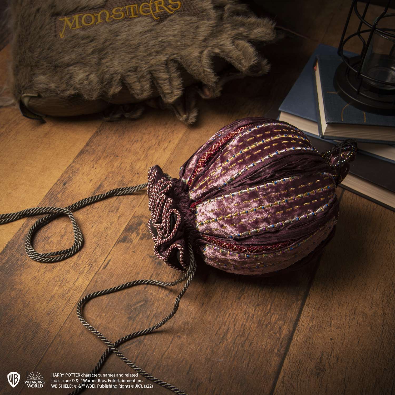 The Noble Collection Hermione Granger Bag - 8in (20cm) Small Purple Bag - Officially Licensed Harry Potter Film Set Movie Toy - Gifts for Family, Friends & Harry Potter Fans