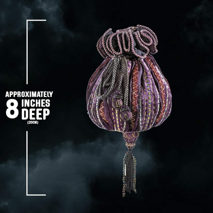 The Noble Collection Hermione Granger Bag - 8in (20cm) Small Purple Bag - Officially Licensed Harry Potter Film Set Movie Toy - Gifts for Family, Friends & Harry Potter Fans