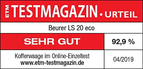 Beurer LS20 Eco Luggage Scales with Dynamo Recharge