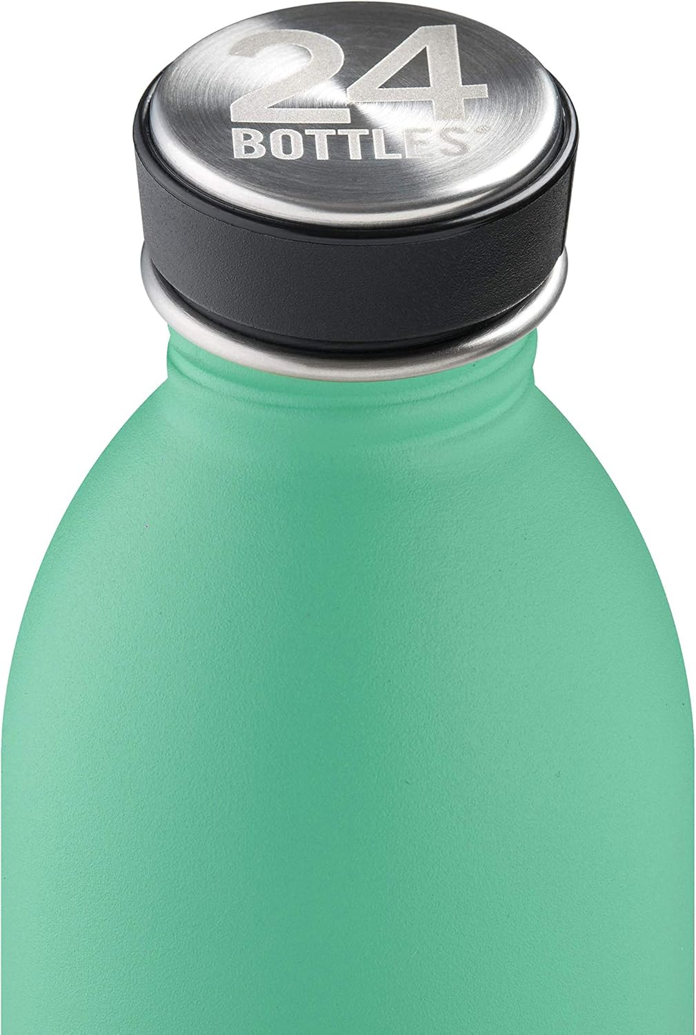 24Bottles Stainless Steel Drinking Bottle, 1000 ml, 1 Litre Capacity, BPA-Free, Feather-light, Handy, Water Bottle for Work, School and Sports (Mint