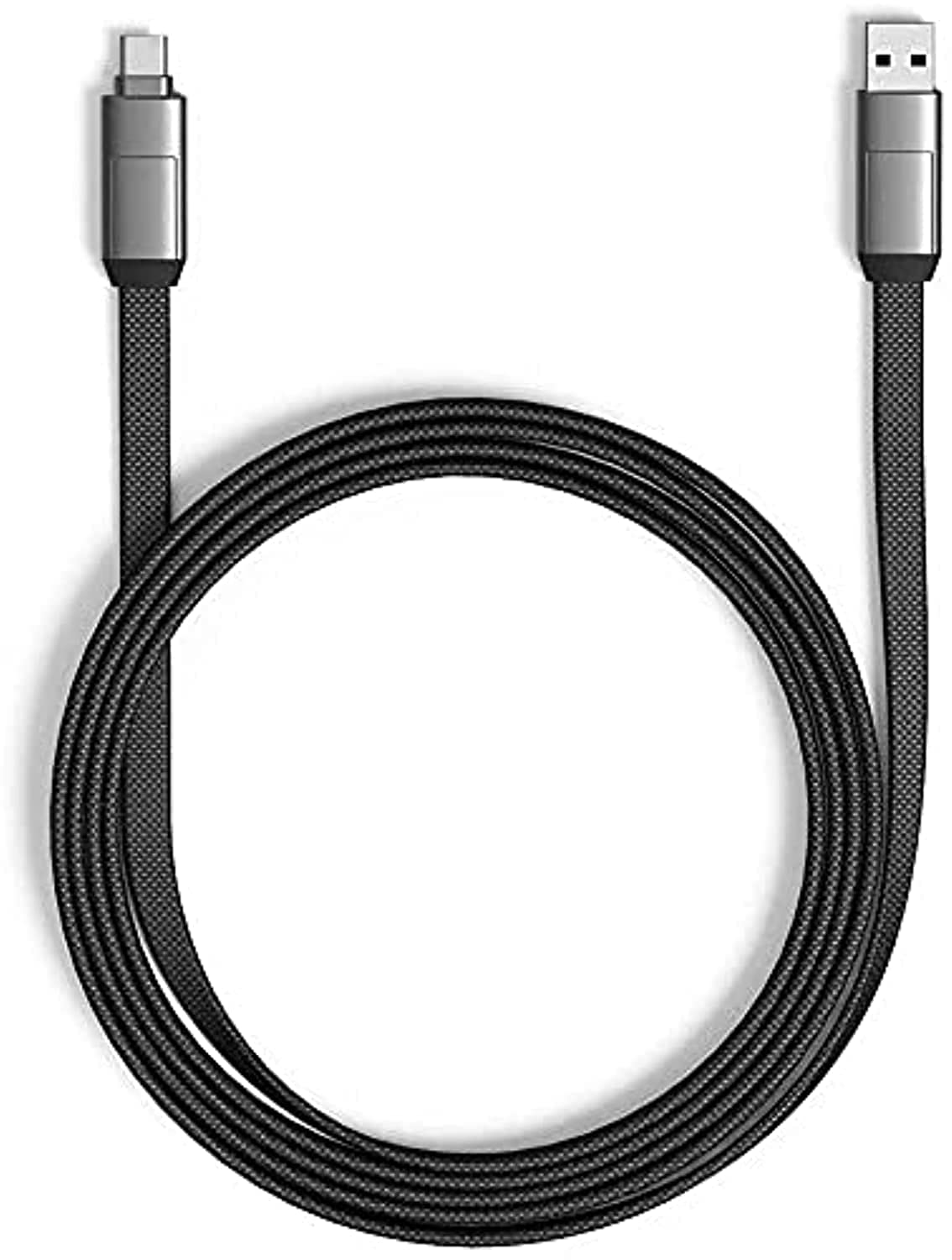 inCharge 6 Max - The Six-in-One Extra Long Cable for Home & Travel with 5ft/1.5m Charging USB/USB-C/Micro USB/Lightning Cable for All of Your Devices