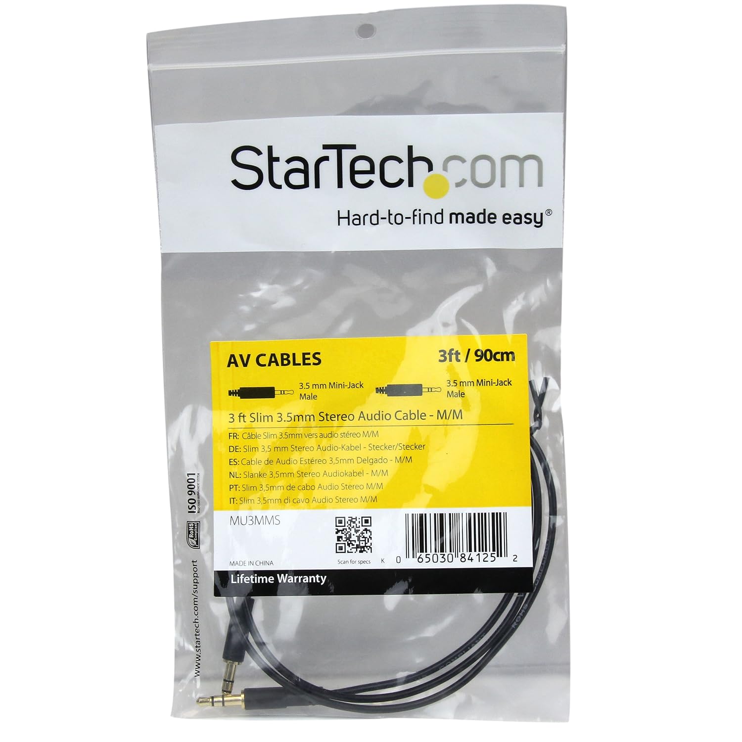 3.5Mm Slim Stereo Audio Cable