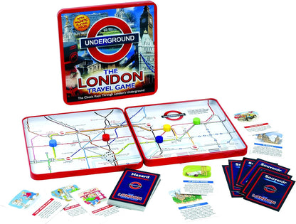 IDEAL | The London Board Game - Travel Edition: The classic race game through London's Underground! | Classic Board Games | Travel Games | For 2-6 Players | Ages 7+, Nylon/a