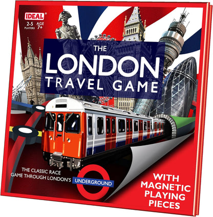 IDEAL | The London Board Game - Travel Edition: The classic race game through London's Underground! | Classic Board Games | Travel Games | For 2-6 Players | Ages 7+, Nylon/a