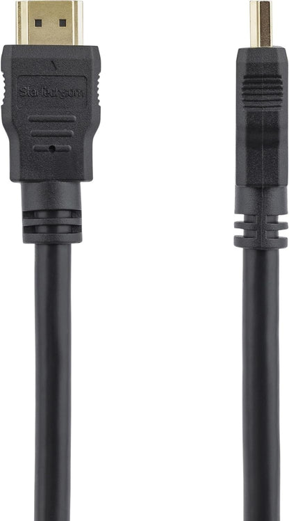 STARTECH.COM 0.5M High Speed HDMI Cable Ultra HD 4K x 2K HDMI Cable HDMI to HDMI M/M - 50 cm HDMI 1.4 Cable - Audio/Video Gold-Plated, Black