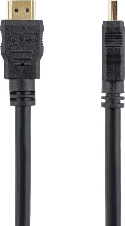 STARTECH.COM 0.5M High Speed HDMI Cable Ultra HD 4K x 2K HDMI Cable HDMI to HDMI M/M - 50 cm HDMI 1.4 Cable - Audio/Video Gold-Plated, Black