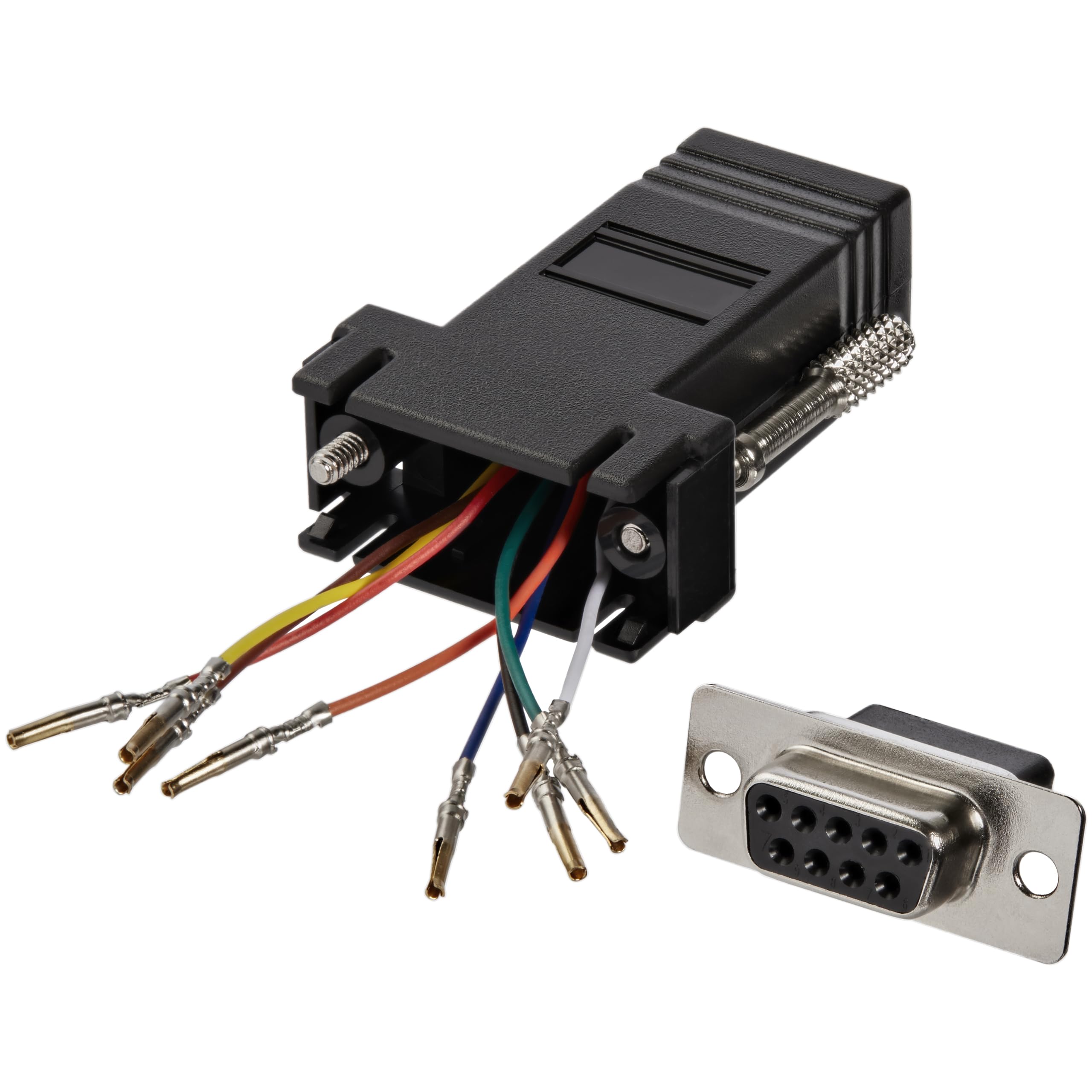 StarTech.com GC98FF - Adaptador Conversor Modular DB9 Serie a RJ45 Hembra a Hembra